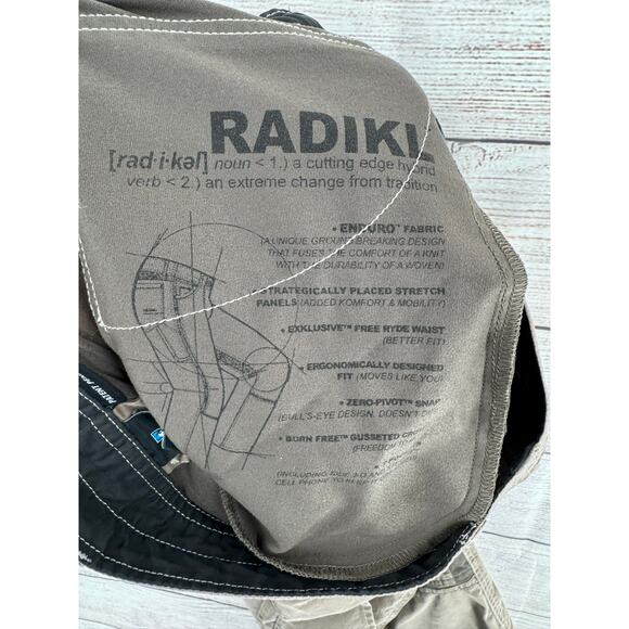 Kuhl Radikl Hybrid Hiking Pants Mens 34x30 Brown Gray Stretch 5 Pocket - Picture 9 of 13
